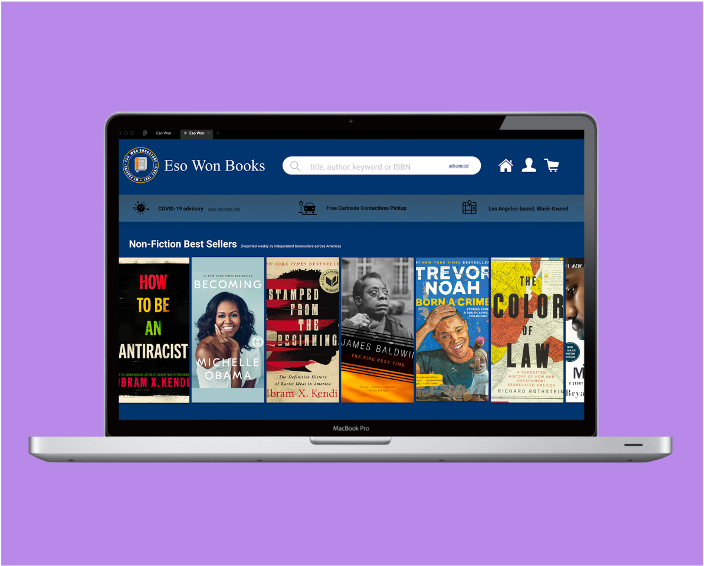 Eso Won Books online bookstore redesign